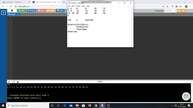 Sieve Of Eratosthenes (GENERATING PRIME NUMBERS) смотреть онлайн