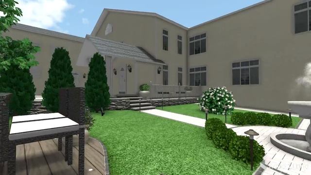 Ландшафтный проект Участка 10 соток г. Арск смотреть онлайн