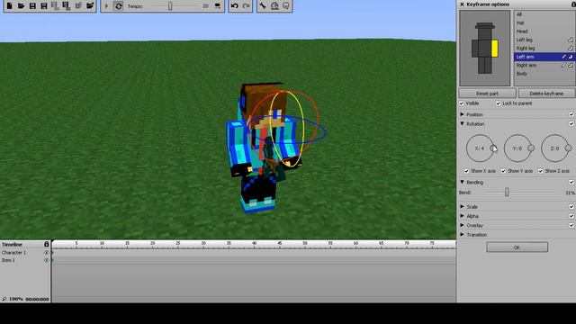 туториал по Mineimator #4 (гнём руки) смотреть онлайн