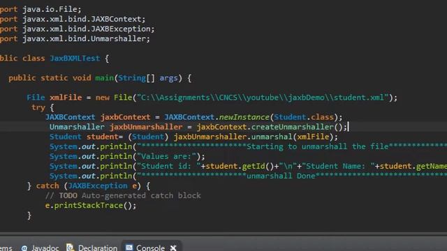 JAXB Tutorial-Part 2- Creating and Manipulating XML : Unmarshal XML document смотреть онлайн
