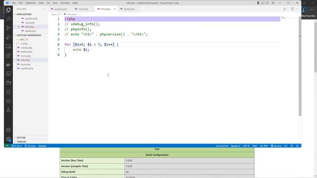 Lecture 13 CRUD Multiple PHP Version Xdebug смотреть онлайн