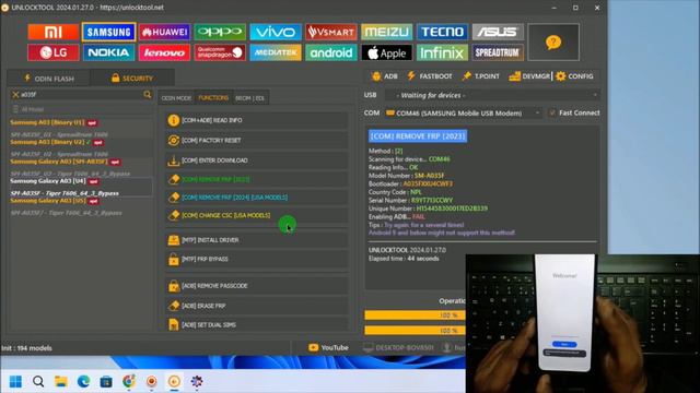 Finally No *#0*# All Samsung Frp Bypass 2024 enable adb fail android 12 13 14 unlock tool 2024 смотреть онлайн