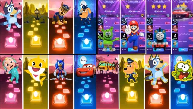 Bluey Bingo Friends All Video Megamix.? The Gummy Bear ? Cocomelon ? Sheriff Labrador.? Who Ls Best