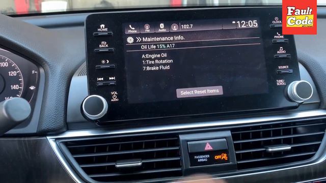 How To Reset Maintenance Light In Honda Accord 2018 || Manually Without Scanner