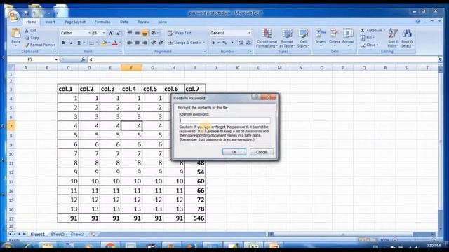 How to Password Protect an Excel File, Word File and PowerPoint for Opening смотреть онлайн