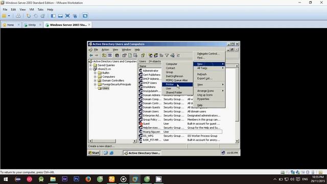 [BTL môn MMT] Quản trị mạng bằng Windows server 2003 смотреть онлайн