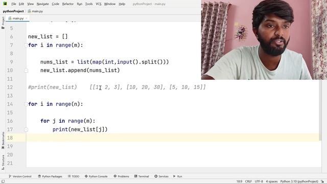 Python : Transpose of a Matrix explained by shiva prasad m #matrix смотреть онлайн