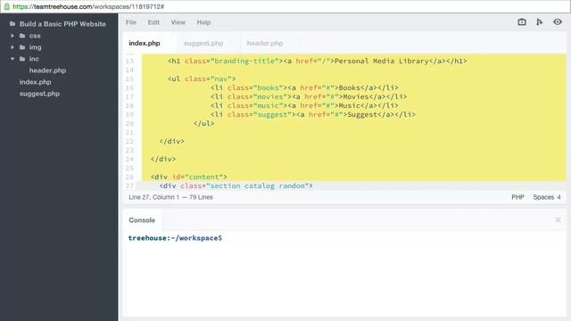 1.3 Including the Header смотреть онлайн