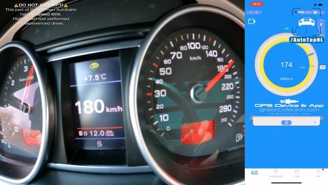 AUDI Q7 V12 TDI 0-277 ACCELERATION & TOP SPEED By AutoTopNL