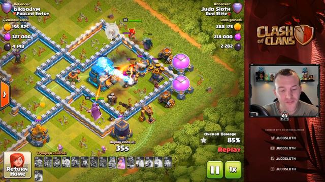 STRONG Legend League ARMY - Hog Riders and Queen Charge in Clash of Clans смотреть онлайн