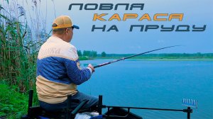 Ловля карася на пруду с поплавочной удочкой