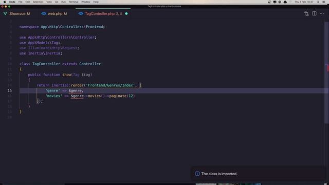 #12 Laravel Inertia Movie App | Tag Movies Page | Laravel Tutorial смотреть онлайн
