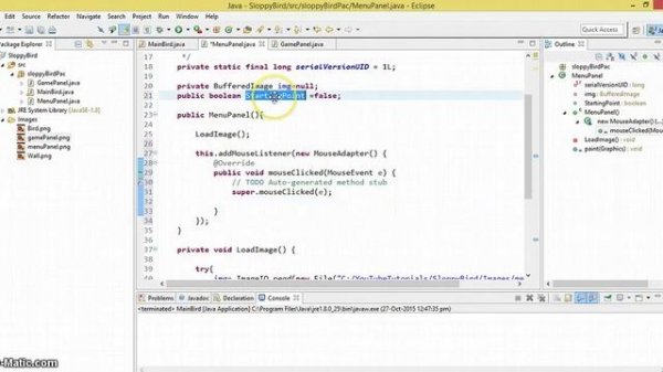 Tutorial-4: Setting up the main Game background