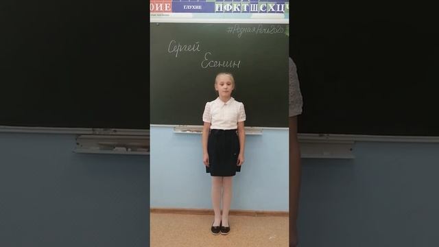 Сергеева Анна Юрьевна, 9 лет, С. Есенин, Белая берёза под моим окном смотреть онлайн