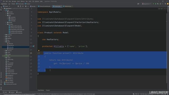 Laravel Mastery Bloco 3 - Accessors e Appends na Serialização do Model para Json #laravel #api #php смотреть онлайн