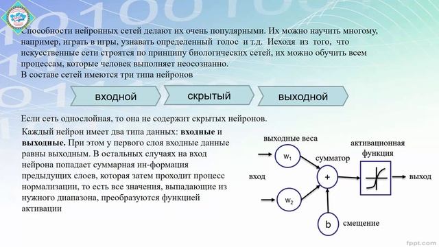 Принципы организации и работы нейронных сетей смотреть онлайн