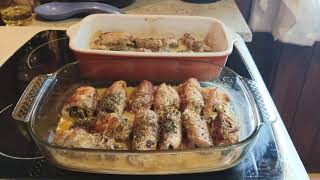 Мясные рулеты с горчицей и соленым огурчиком! Meat rolls with mustard and pickles! Very tasty !