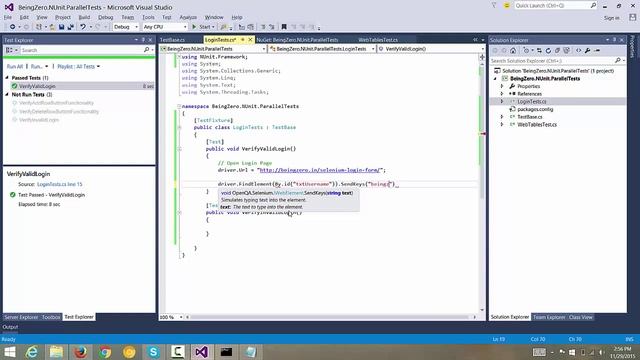 4 - Automating LoginPage Tests (Selenium C# Nunit Parallel Testing) смотреть онлайн