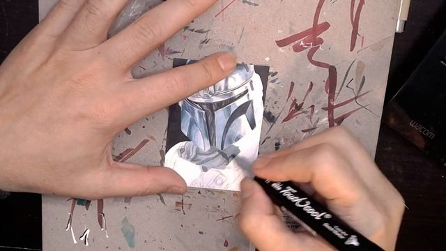 The Mandalorian Sketch Card смотреть онлайн