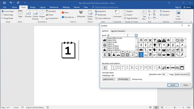 How to insert Calendar symbol in Word смотреть онлайн