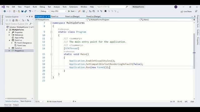 How To Open Form2 From Form1 And Hide/Close Form 1 In C# | C# Tutorial смотреть онлайн
