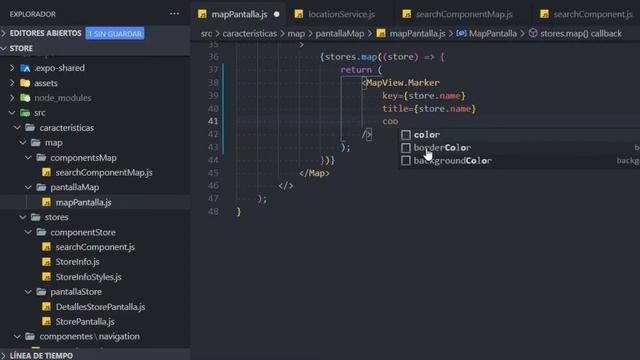 21) Mostrar los marcadores de las tiendas en el mapa de google - Marker en React Native смотреть онлайн
