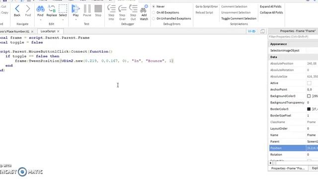 Professional Gui (Tween Positon) Ep 8 - Roblox Scripting LUA смотреть онлайн