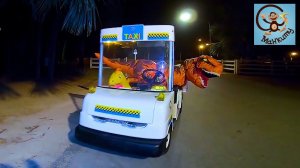 Милан, Диана и Даня играют в такси. Манкиту