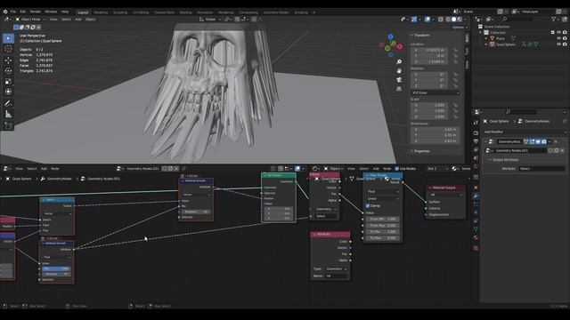 Blender Geometry Node | Smooth Node | Mask smoothing | Part 1 смотреть онлайн