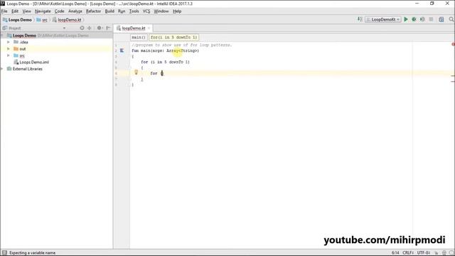#85 Kotlin Tutorial | 22. For loop Patterns Program смотреть онлайн