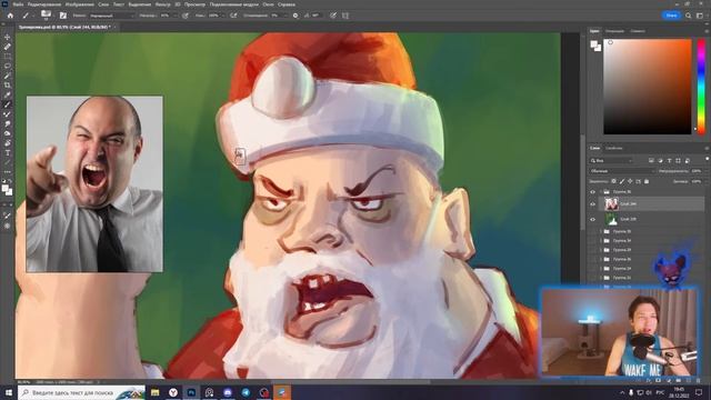 Рисую новогодний мем! Стрим в 18:00 Мск смотреть онлайн