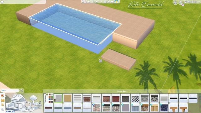 Sims 4 Glass Pool Tutorial [No CC!] | Kate Emerald смотреть онлайн