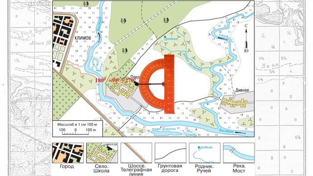 Практическая работа «Определение направлений и расстояний по плану местности». География 5 класс