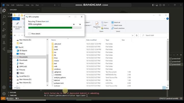 Build failed due to use of deprecated Android v1 embedding | vs code Build failed смотреть онлайн
