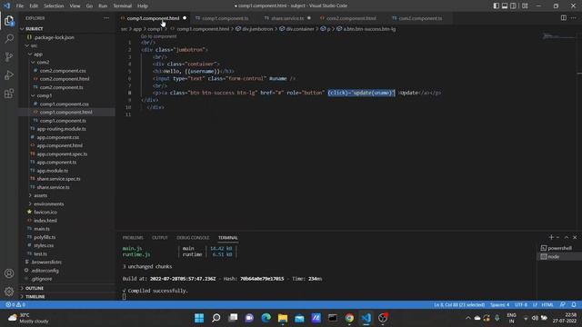 Subject and Behavior Subject in Angular 13 | Subject | Angular 13 Tutorial in Hindi смотреть онлайн