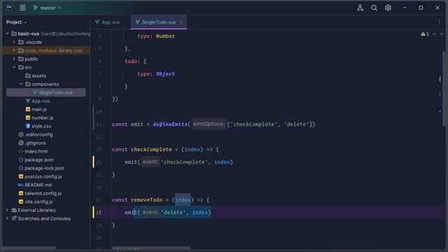 14. Emitting events (The Vue 3 Composition API) смотреть онлайн