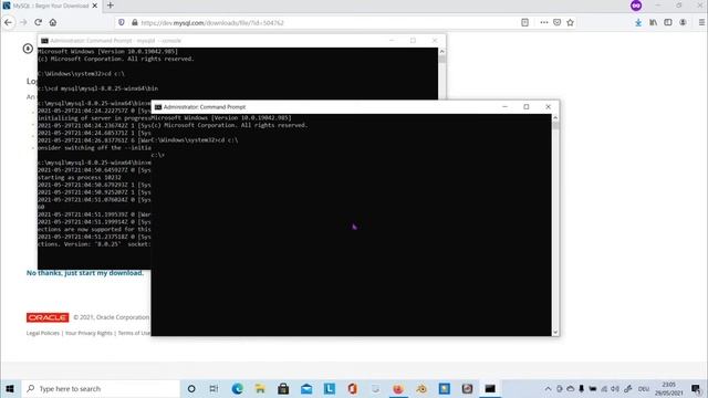 Easy way to Install and Configure MySQL Server 8.0.25. смотреть онлайн