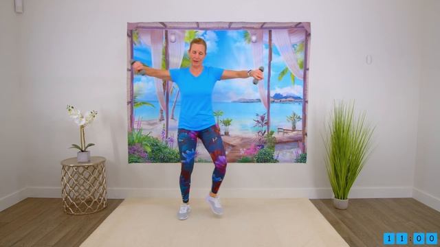 25 min Walk with Weights for a Combined Strength and Cardio Workout! смотреть онлайн