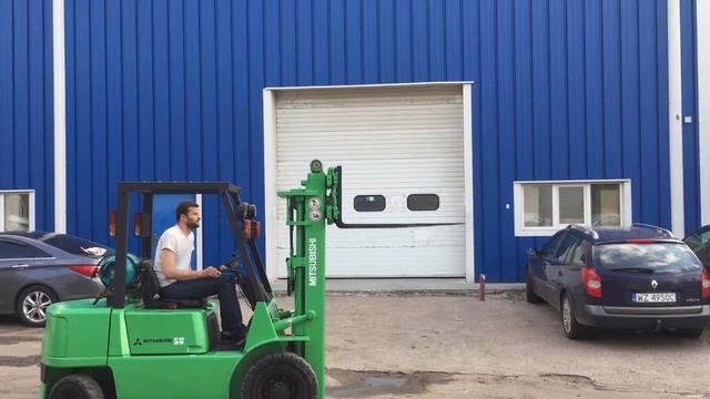 Вилочный газовый погрузчик Mitsubishi FG25 смотреть онлайн