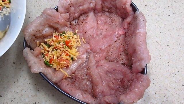 Сырный пирог с мясом без муки | Flour Free Cheese Pie With Meat смотреть онлайн