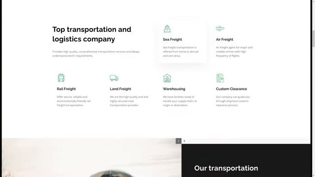 Transflash - Transportation and Logistics Figma Template shipping ground transport смотреть онлайн
