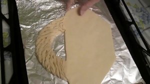 Поделка из соленого теста. Корзина с фруктами. Соленое тесто.