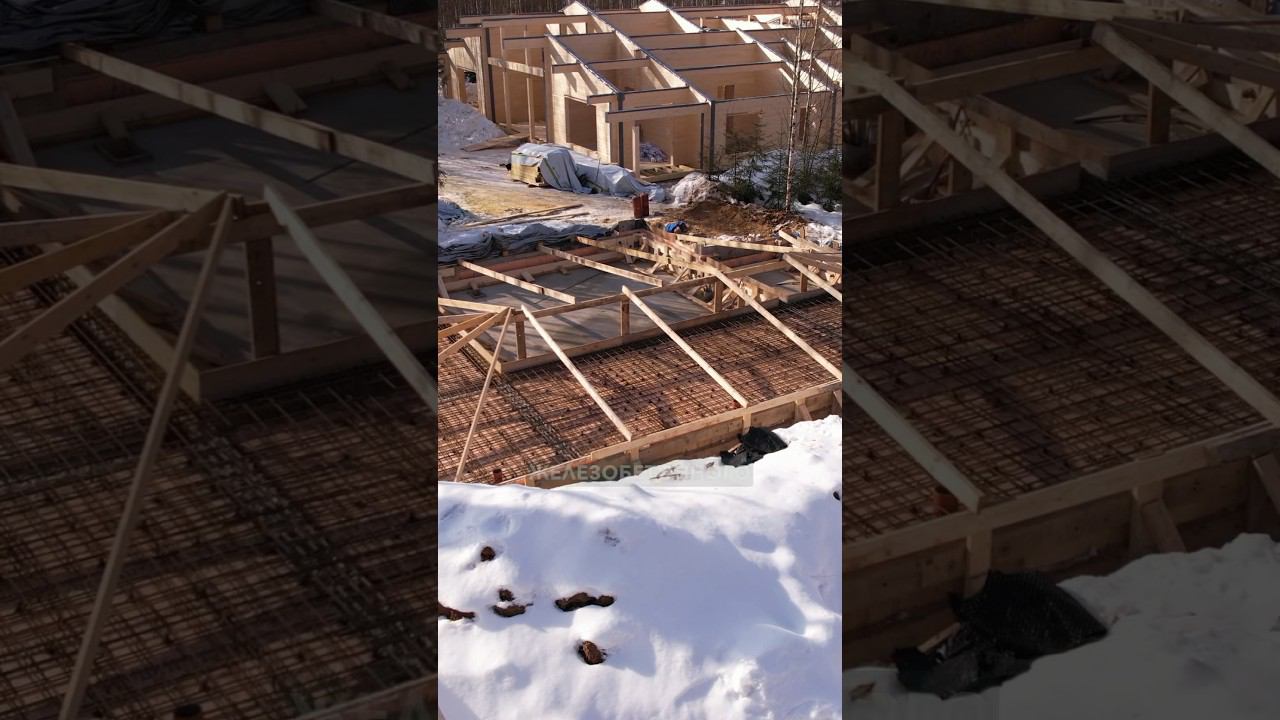 Скорость строительства дома | Фундамент железобетонная монолитная плита #строительстводомов #стройка смотреть онлайн