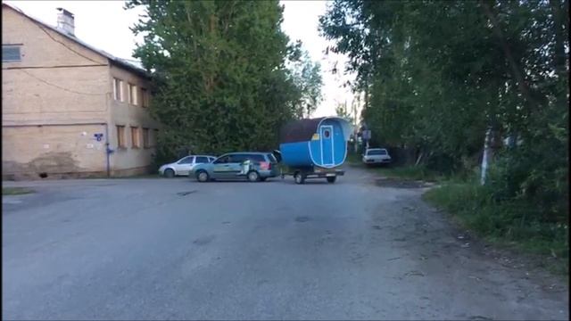 nov.bochky.ru баня Окта бочка 2,2 м. на прицепе. смотреть онлайн