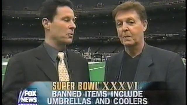 Paul McCartney - Superbowl Soundcheck Interview (2-2-02) смотреть онлайн