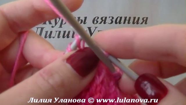 Обвязывание проймы и горловины спицами - Knitting needles armholes and neck смотреть онлайн