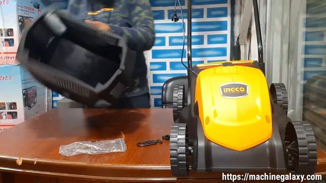 Ingco 1600W Electric Lawn Mower With High Speed 3500rpm (Grass Box Size:45L).Price In Bangladesh.