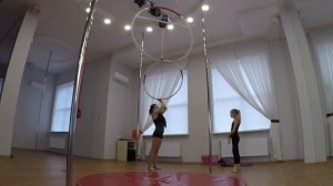 Воздушная гимнастика Воздушное кольцо Целая тренировка Barvina Sport