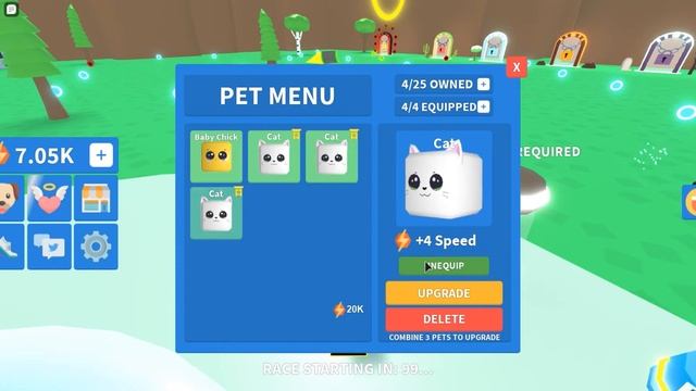 Я СТАЛ ОЧЕНЬ БЫСТРЫМ! симулятор скорости в роблокс! ПОКУПАЮ ПИТОМЦЕВ В ROBLOX! ПРОХОЖДЕНИЕ папа пле смотреть онлайн