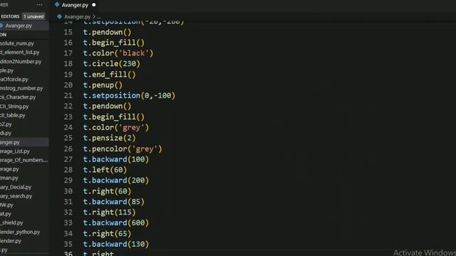 Draw Avengers Logo |Full Python Code || Python Turtle смотреть онлайн